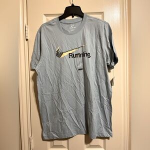 Nike Men's Light Blue Running Tee